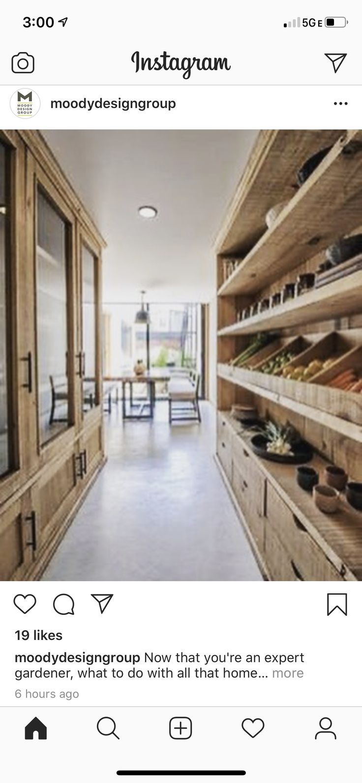 the instagram page on instagram shows an image of a kitchen and dining room