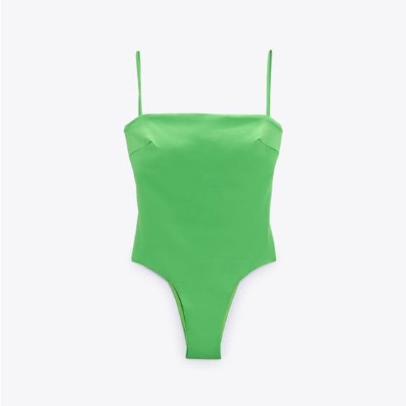 We With Tags Swimsuit! Such A Great Piece That Could Also Double As A Body Suit Chic Spring Swimwear With Lined Body, Chic Lined Swimwear For Spring, Chic Solid Swimwear For Spring, Chic Solid Color Swimwear For Spring, Chic Green Bodysuit For Swimming, Elegant Green Bodysuit For Poolside, Green Lined Swimwear For Spring, Chic Green Swimwear For Spring, Chic Spring Swimming Bodysuit