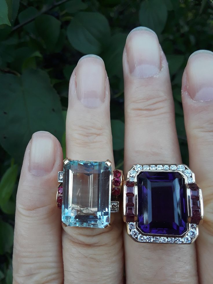 Absolutely Stunning 14k Yellow Gold, Huge Siberian Amethyst Diamond Ring Retro Ring.. Stunning, Perfect Vintage Pre Owned Condition... Luxury Multi-stone Amethyst Wedding Ring, Luxury Emerald Cut Gemstone With 17 Jewels, Luxury Multi-stone Amethyst Ring For Weddings, Luxury Multi-stone Amethyst Ring For Formal Occasions, Exquisite Formal Gemstones With Accents, Luxury Wedding Gemstones With Accents, Formal Multi-stone Octagon Rings, Formal Octagon Multi-stone Rings, Luxury Octagon Gemstones For Gifts