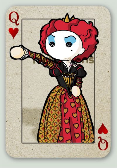 a playing card with an image of a princess