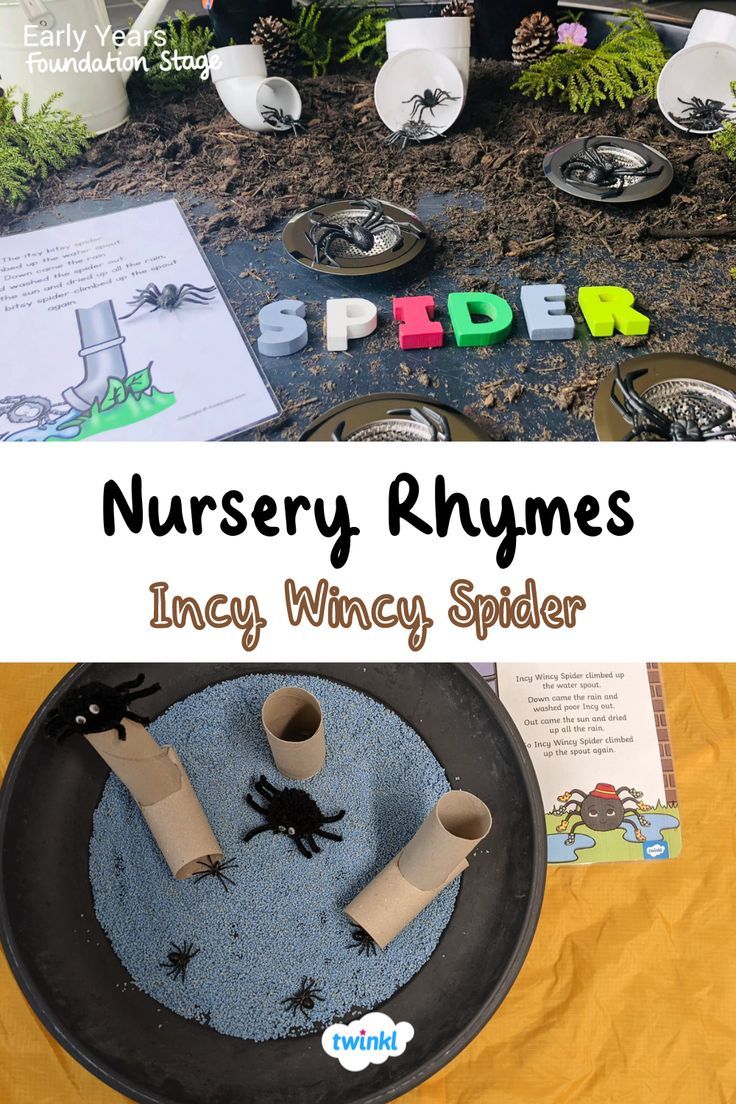 Click on this pin for incy wincy spider nursery rhyme activities. Perfect for nursery rhyme week or to follow children's interests! Special thanks to Toddlers and Tots Family Day Care and Bethany Martin Incy Wincy Spider Activities, Nursery Rhyme Week, Spiders Preschool, Nursery Rhyme Activities, Nursery Rhymes Preschool Crafts, Nursery Rhyme Party, Rhyme Activities, Incy Wincy Spider, Tuff Tray Ideas Toddlers