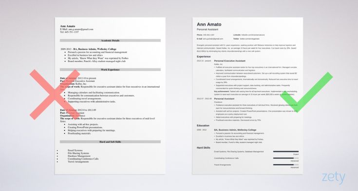 two resumes with green tick marks on them