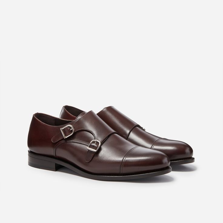 Buckle up and add a touch of the unexpected with the Everett, our quietly confident take on the monk shoe. The double-buckled monk strap sits cleanly across the vamp for a look that is both classic and very of the moment. Look closer and see the devil in the details with the meticulous stitching on the seams and cap-toes. The calf leather upper, leather lining, and Goodyear welted leather sole are testaments to the craftsmanship of our world-class artisans in Spain. Elegant Slip-on Monk Strap Shoes, Timeless Monk Strap Slip-on Shoes For Semi-formal Occasions, Elegant Slip-on Monk Strap Shoes With Leather Footbed, Elegant Leather Monk Strap Slip-on Shoes, Classic Monk Strap Slip-on Shoes For Semi-formal Occasions, Timeless Semi-formal Monk Strap Shoes, Timeless Semi-formal Loafers With Tang Buckle, Timeless Semi-formal Monk Strap Shoes With Plain Toe, Classic Monk Strap Shoes For Semi-formal Occasions