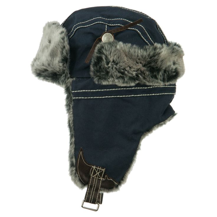 Cotton Twill Trooper HatMade of 100% cotton (outer shell); 100% acrylic (inner shell).One size fits most men, fitting up to XL.Adult/Male.Crown measures 6 1/2 inches deep.Earflap measures 7 inches long.Bill measures 4 inches high.Hand wash only.Imported. Cotton twill faux fur trooper hat for gentlemen.Faux fur trimmed trooper hat.Crown is quilted lined inside.Ear flaps are faux fur lined.Fur bill is attached on the front crown.Stitching detail is featured throughout the hat.Our cotton twill troo Winter Cotton Brimmed Hat, Winter Cotton Hat With Short Brim, Cotton Winter Hat With Short Brim, Cold Weather Cap With Storm Flap, Adjustable Cotton Hats For Winter, Adjustable Cotton Winter Hat, Inside Ear, Trooper Hat, Male Crown