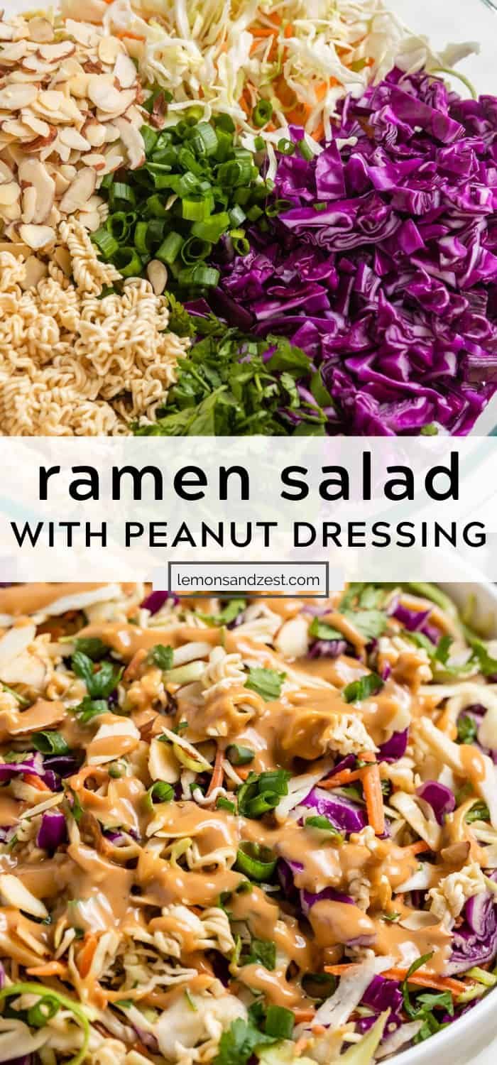 an image of different salads with peanut dressing