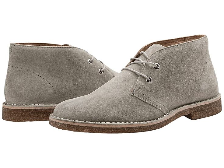 Blake McKay Toby - Men's Pull-on Boots : Grey Suede : Complete your classic look with the Blake McKay Toby, a low-profile chukka boot constructed using genuine leather uppers and an OrthoLite foam footbed for long-lasting comfort. Lace-up design features closed rounded toe and textured rubber sole. Leather and canvas lining and leather-lined footbed. Imported. Weight of footwear is based on a single item, not a pair. Classic Desert Boots With Textured Sole And Round Toe, Classic Chukka Boots With Suede Lining For Work, Classic Suede Chukka Boots With Rubber Sole, Business Chukka Boots With Rubber Sole And Ankle-high Shape, Business Chukka Boots With Rubber Sole, Classic Chukka Boots For Work With Almond Toe, Workwear Chukka Boots With Leather Footbed, Business Ankle-high Chukka Boots With Rubber Sole, Classic Almond Toe Chukka Boots For Work