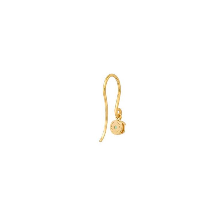 Handcrafted from 18-karat gold, these delicate drop earrings are illusion set with a Emerald stone suspended from a solid gold ear wire. Wear yours to complete any look, day or night. Hook ear wire Measures 18mm Made with love in Los Angeles Complimentary gift wrapping provided Modern Gold Earrings With Bezel Setting, Yellow Gold Round Linear Earrings With Ear Wire, Fine Jewelry Yellow Gold Diamond Earrings With Ear Wire, Gold Minimalist Single Diamond Earring, Gold Dangle Diamond Earrings With Bezel Setting, 14k Yellow Gold Diamond Earrings With Ear Wire, Minimalist Gold Diamond Earrings With Bezel Setting, Yellow Gold Drop Earrings With Ear Wire, Yellow Gold Linear Drop Earrings With Ear Wire