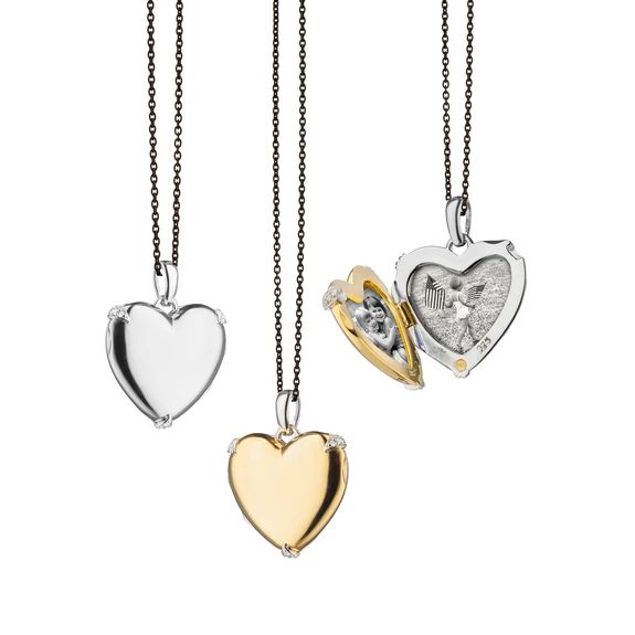 Two-Tone “Heart of Gold” Locket | Monica Rich Kosann Gold Heart Locket Necklace, Monica Rich Kosann, Gold Heart Locket, Gold Locket Necklace, Heart Locket Necklace, Gold Locket, Heart Locket, Gold Heart, Locket Necklace