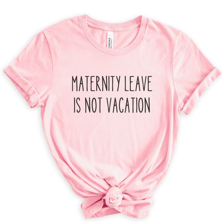 Congratulations on your growing family! Celebrate your or your friend's new arrival with this stylish and funny Maternity Leave is Not A Vacation Shirt. Perfect for a mom of 1,2, 3, 4, or more or expecting mom, this comfy shirt is sure to make you and your loved ones smile. It's the perfect Fourth Trimester gift for a tired mom, and makes a great funny new mom gift idea. Let everyone know that you're ready for maternity leave with this unique and thoughtful shirt. ♥ We want you to be happy with your item, and for it to bring you joy! If you have any problems with your order or your item, please contact us prior to leaving a review. We will do what we can to take care of you and ensure that you are a happy customer. If you are satisfied, we would be over the moon if you could take the time Cute Maternity T-shirt With Letter Print, Cute Summer T-shirt For Parenting, Cute Maternity Cotton T-shirt, Maternity T-shirt With Funny Text And Short Sleeves, Maternity T-shirt With Funny Text, Maternity Short Sleeve T-shirt With Funny Text, Maternity T-shirt With Graphic Print And Relaxed Fit, Maternity Family Matching T-shirt With Graphic Print, Maternity Cotton T-shirt With Funny Text