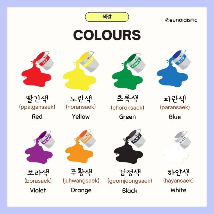 an image of colors in different languages