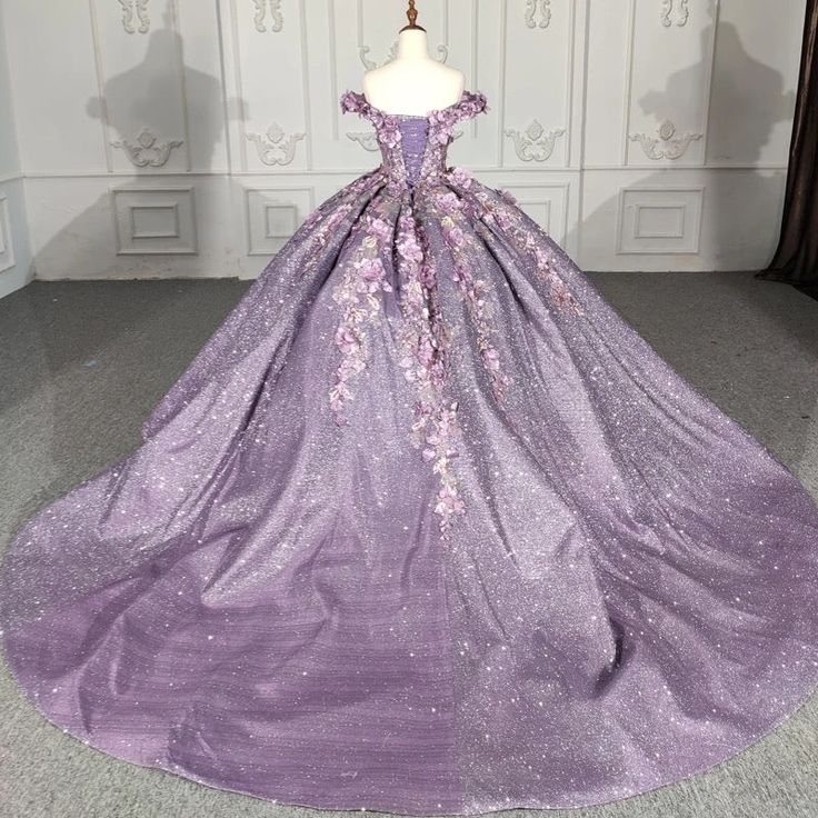 Amanita Purple Ball Gown, Purple Queen, Gown Style, Clive Christian, Glitter Party, Quinceanera Dress, Ball Gowns Evening, Evening Party Dress, Quinceanera Dresses