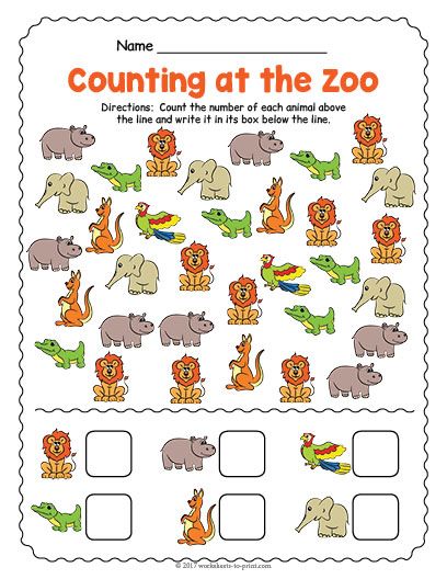 an animal themed counting game for children