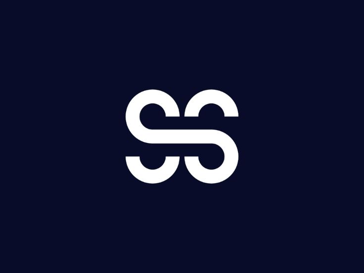 the letter s is inscribed in white on a dark background