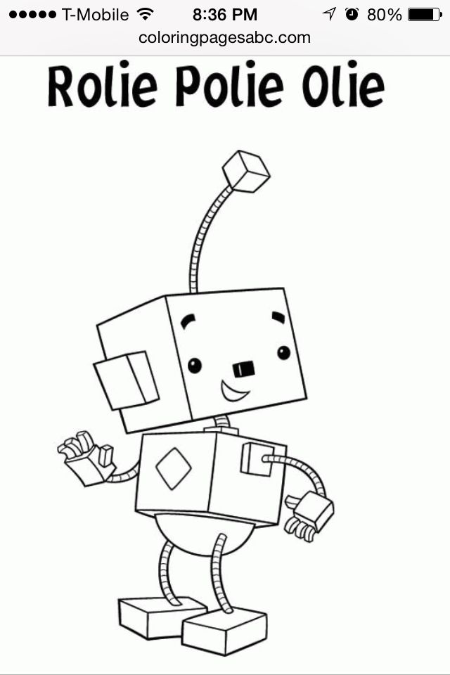 an image of a robot with the text role polie olee