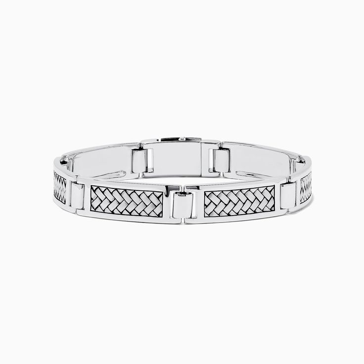 Effy Men's 925 Sterling Silver Bracelet Tattoo Diamond, Bracelet Tattoo, Diamond Tattoos, Tattoo Bracelet, Bracelet Pandora, Effy Jewelry, Pandora Bracelets, Bracelet Bangle, Pandora Bracelet