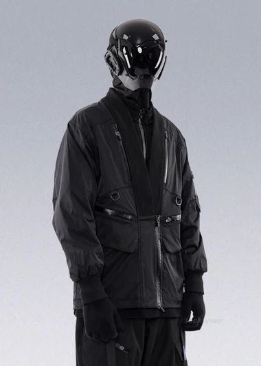 Techwear 4.0 Upgraded Version Kimono - WHYWORKS® - X Techwear Girl, Black Techwear, Techwear Jacket, Tech Wear Fashion, Techwear Outfits, Goth Clothes, Reflective Jacket, Winter Fit, Cyberpunk Fashion