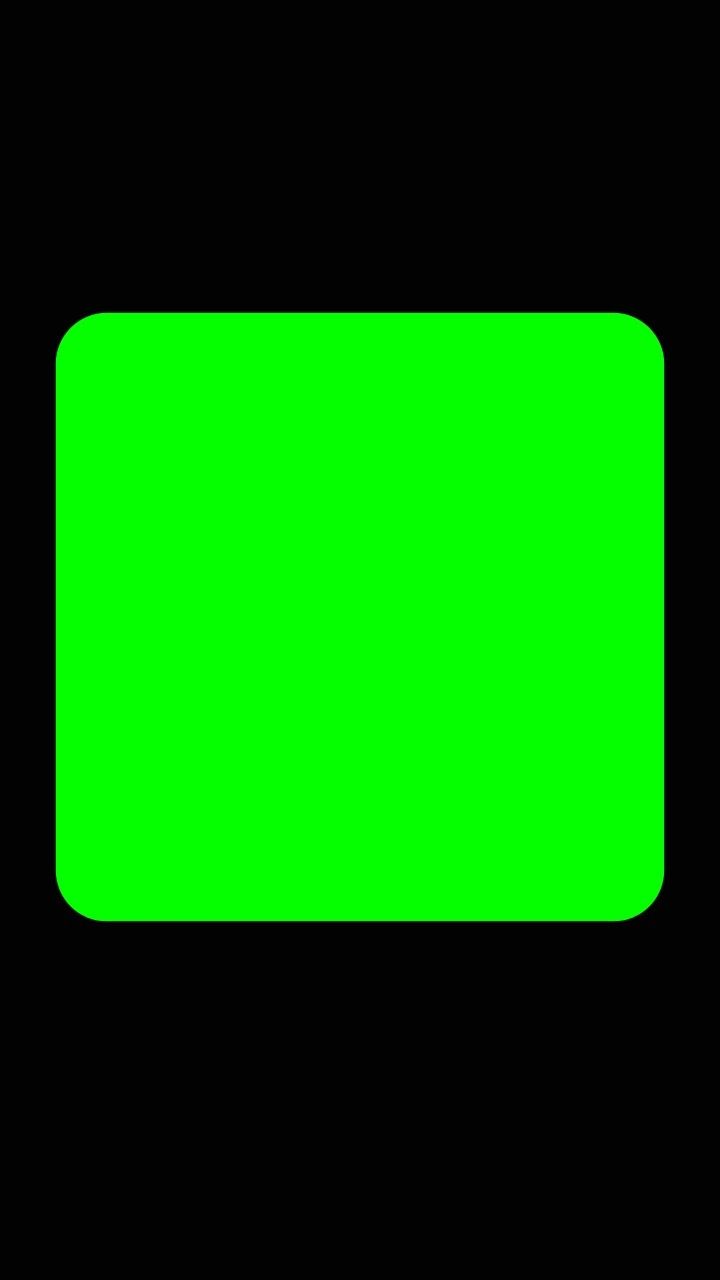 a green rectangular button on a black background