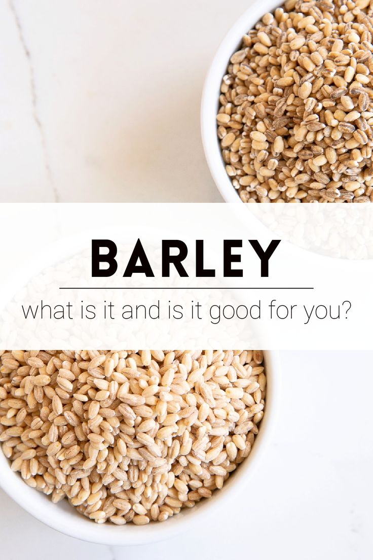 two bowls filled with barley seeds and the words barley what is it and is it good for you?