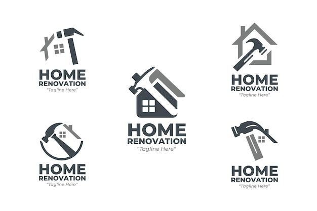 six logos for home renovations and remodeling