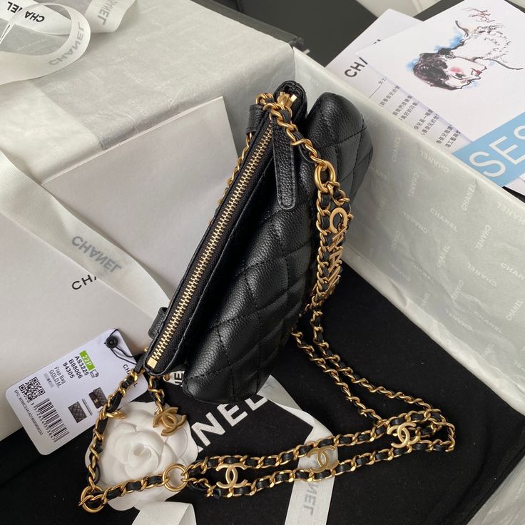 Size: (12*17.5*2.5cm) It comes with Dust box, Care manual, Tag and Paper bag. Luxury Bag, Chanel Bags, Satchel Bags, Chanel Bag, Luxury Bags, Designing Women, Luxury Design, Paper Bag, Clutch Bag