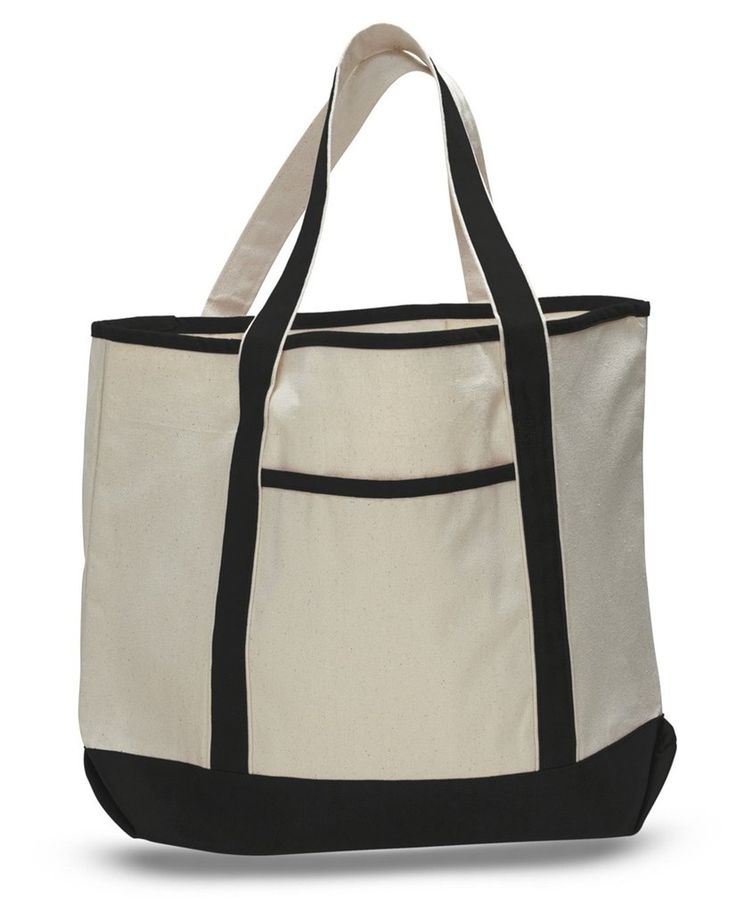 This large heavy canvas deluxe shopping tote bag comes for a cheap wholesale price. This tote bag is ideal for a day of shopping at the mall or doing groceries. The interior zippered pocket keeps your valuables safe and concealed, yet within hands reach. The handles are made for durability and to carry a heavy load. Product Description: Heavy Canvas Large Deluxe shopping tote bag  Self fabric handles. Interior zippered pocket. Size: 22"W x 16"H x 6"D   24" Handles Imprint... Canvas Beach Tote, Boat Tote, Big Tote Bags, Bridesmaid Gift Bags, Teacher Tote, Monogram Tote Bags, Monogram Tote, Wedding Bag, Wholesale Bags