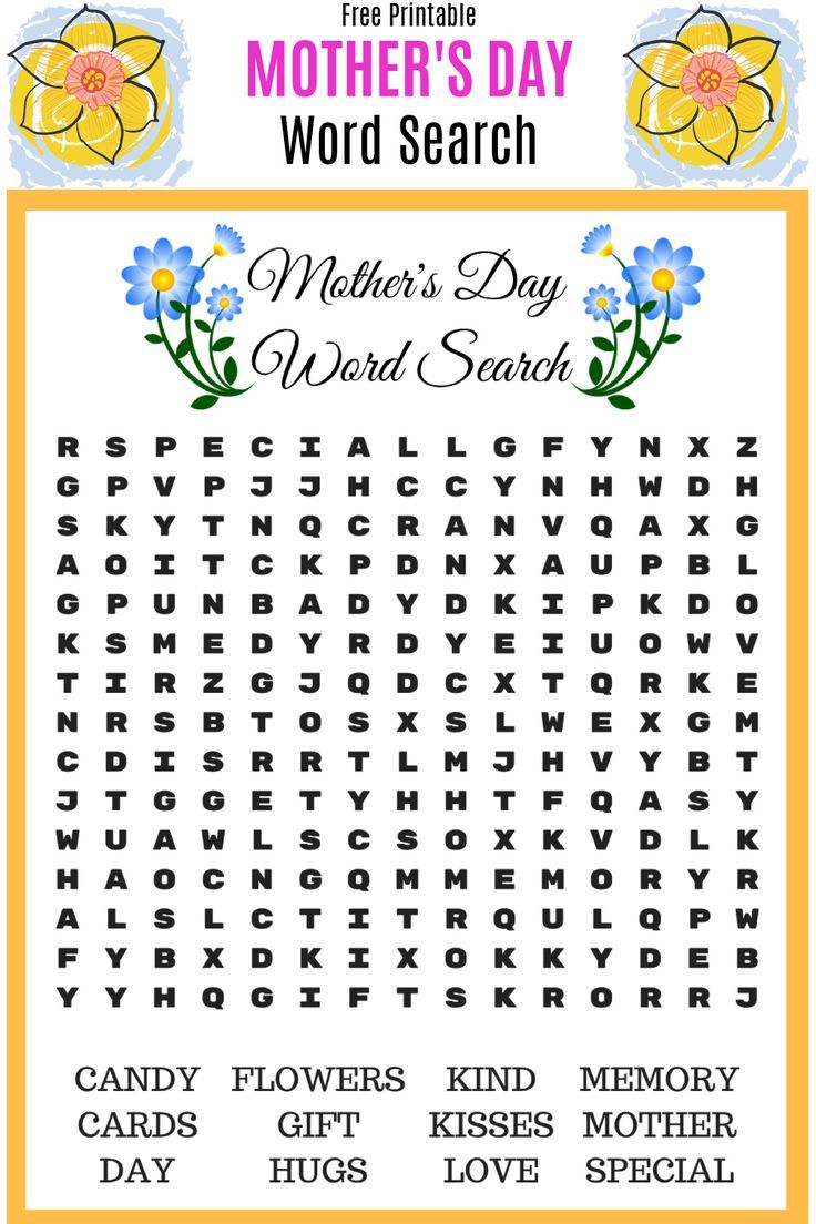 A free printable Mother's Day word search for use in the classroom or at home. Word Search Free Printable, Free Printable Word Searches, Back To School Worksheets, Free Printable Puzzles, Writing Practice Sheets, Mother's Day Projects, Handwriting Practice Worksheets, Mother's Day Activities, Word Search Printables