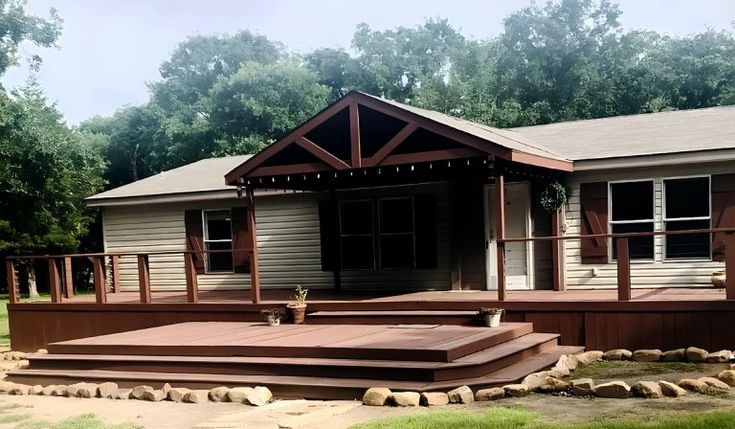 a house with steps leading to the front porch