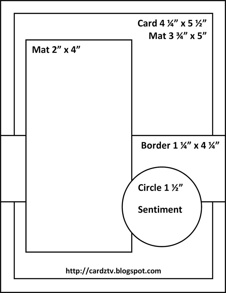 a diagram showing the size and width of a card