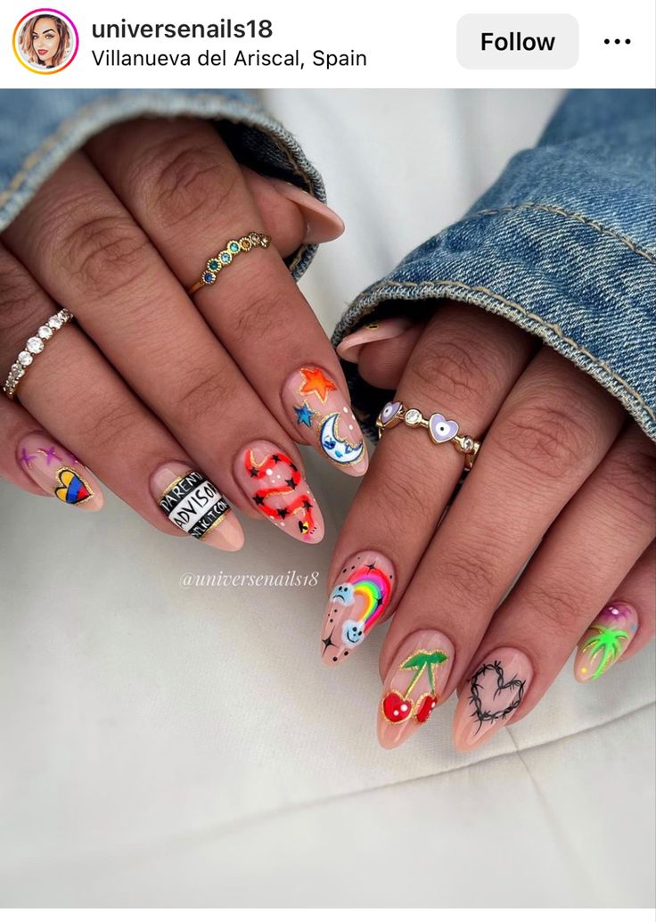 Karol G Nails Bichota Season, Bichota Season Nails, Karol G Nails Design Mañana Sera Bonito, Karol G Nails, Luv Nails, G Nails, Cute Nail Art Designs, Modern Nails, Summery Nails