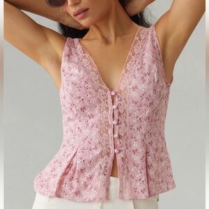 Lace Hem, Vintage Inspired Design, Tie Back, Women's Tops, العناية بالبشرة, Lifestyle Brands, Look Fashion, Pink Floral, Sustainable Fashion