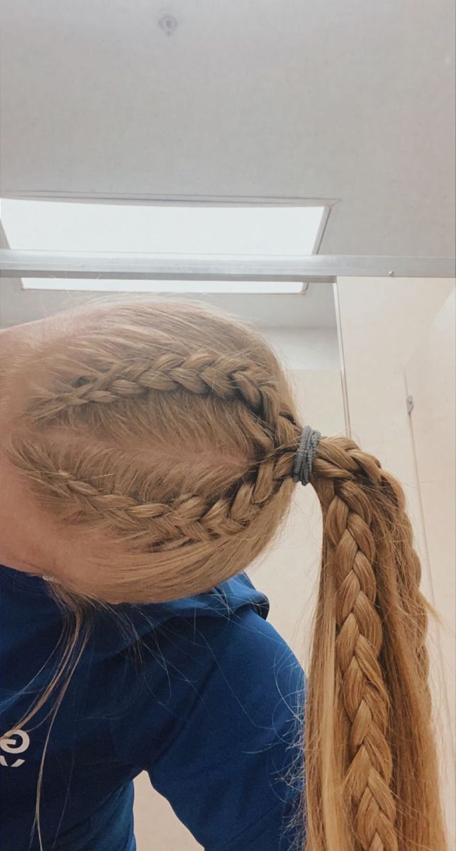 Comp Hairstyles, Competition Hairstyles, Plaited Hairstyles, Tennis Hairstyles, Cute Volleyball Hairstyles, Football Hair, Running Hairstyles, Soccer Hairstyles, Volleyball Hair