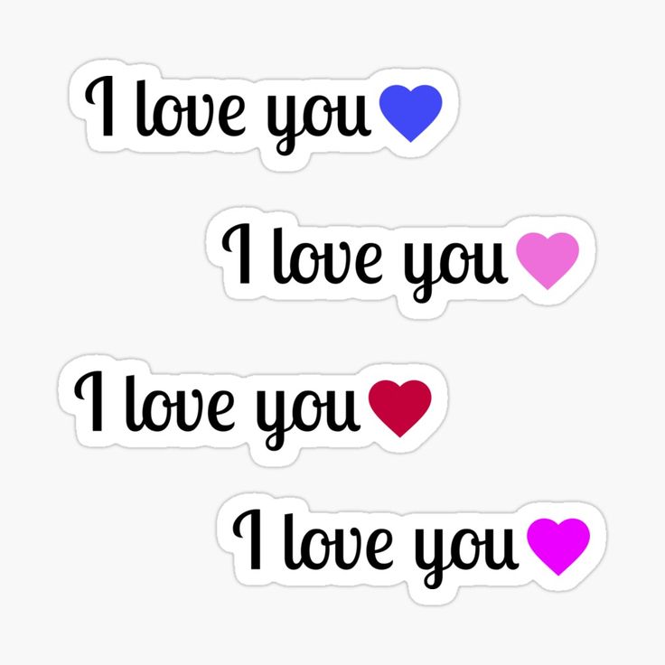 i love you and i love you stickers