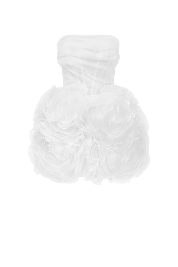 Appliquéd organza white mini dress ➤➤ Milla Dresses - USA, Worldwide delivery Lavender Mini Dress, Milla Dresses, Tulle Decorations, Dress Weights, Cardigan Sweater Jacket, Gothic Dress, Tulle Fabric, Semi Transparent, Boho Maxi Dress