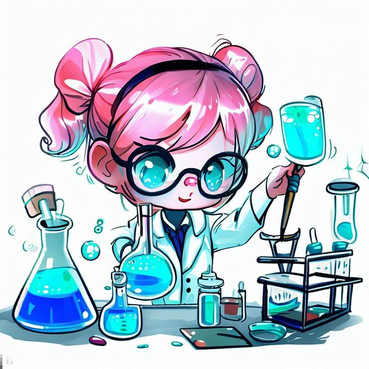 science girl cartoon Cute Scientist Cartoon, Chemistry Lab Illustration, Science Cartoon Drawings, Chemistry Cartoon, Esqueleto Aesthetic, Scientist Drawing, Scientist Illustration, Cartoon Scientist, Dance Art Drawing