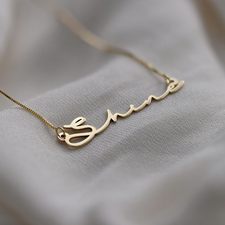 Mon Petit Name Necklace - Vermeil Gold Plated | Oak & Luna Delicate Choker, Real Diamond Necklace, Gold Lariat Necklace, Gold Chain Choker, Bezel Necklace, Necklace Name, Diamond Solitaire Necklace, Gold Bar Necklace, Cluster Necklace