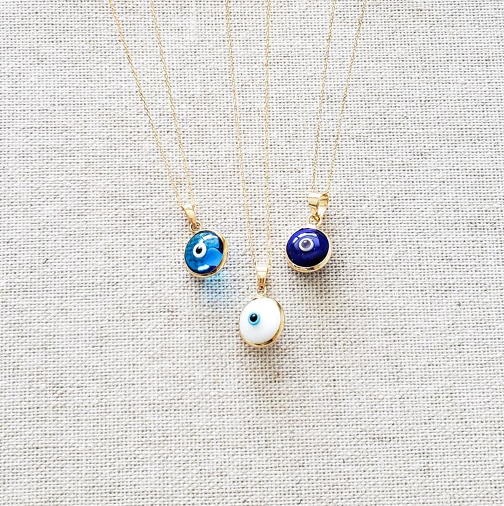 "Dark Blue Evil Eye Protection Charm Pendant Necklace in 14k Solid Gold for Women - Dainty Handmade Protection Necklace-18inch. The Yellow Gold Evil Eye Necklace \"Protection\" for Women is composed of high-quality 14 Karat Gold and glass/enamel. Evil Eye symbolizes fate protection and an open flow of communication. 🔳WARRANTY🔳 *6 Months warranty. *Free Shipping without price limit. *Easy Return and Replacement 30 days after purchase. Just contact me 😊 🔳EVIL EYE NECKLACE🔳 *Material: 14k Yell Blue 14k Gold Charm Necklace With Adjustable Chain, Blue Pendant Necklace In 14k Gold, Blue 14k Gold Necklace With Adjustable Chain, Blue 14k Gold Jewelry With Adjustable Chain, 14k Gold Necklace With Blue Adjustable Chain, Blue 14k Gold Pendant Necklace, Blue Round Necklace With Adjustable Chain, Blue Round Necklaces With Adjustable Chain, Blue Birthstone Round Charm Necklace