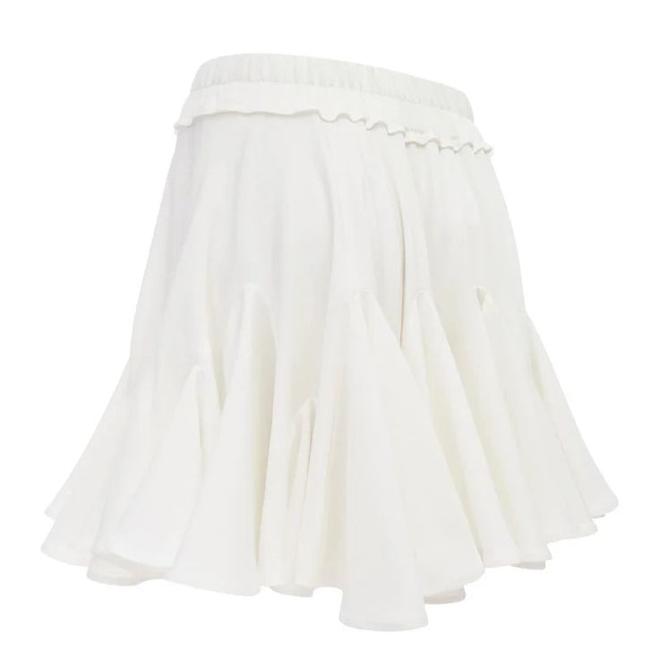 This skirt easily adjusts to your fashion needs, whether worn with a simple tee during the day or dressed up with a classy top in the evening. Material: Crafted from high-quality POLYESTER, offering durability and easy care. Elasticity: Features a Slight Stretch for a comfortable fit that moves with you. Fabric Type: Made with Broadcloth, known for its smooth texture and substantial feel. Waistline: Designed with a Natural waistline to accentuate your figure. Fit Type: A slim fit that hugs your Elegant Tiered Mini Skirt For Spring, Elegant Spring Tiered Mini Skirt, Elegant Flared Mini Skirt With Elastic Waistband, Elegant Mini Skirt For Spring, Elegant Spring Ruffled Mini Skirt, Spring Tiered Tennis Skirt With Elastic Waistband, Elegant Mini Hem Skort For Spring, Elegant Lined Mini Skirt For Spring, Chic Stretch Skort With Mini Hem