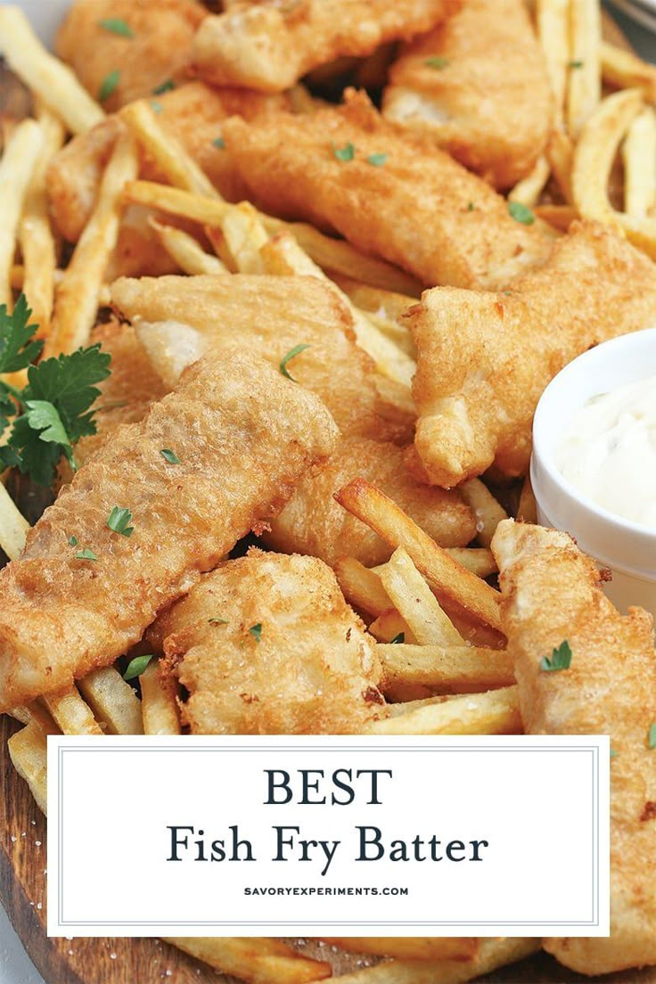 the best fish fry batter is served with fries