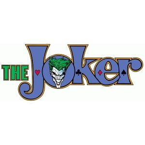 the joker logo on a white background