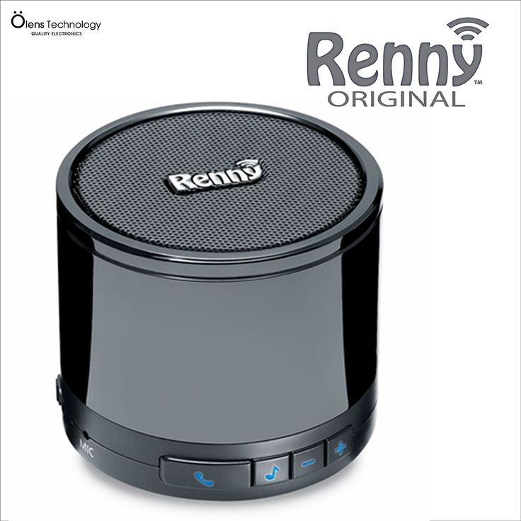 an advertisement for the new bluetooth portable speaker from rehny is shown in this ad