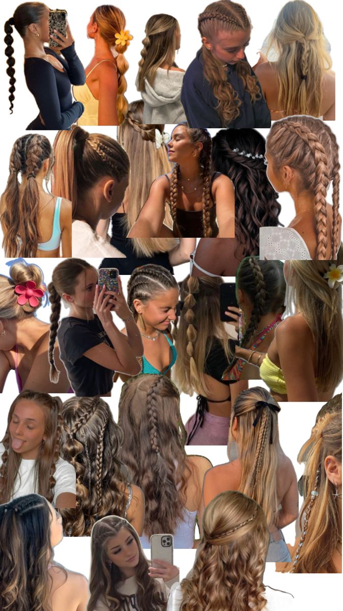 Cute Sporty Hairstyles, Preppy Hairstyles, Hairstyle Examples, Easy Hairstyles For Thick Hair, Hair Inspiration Long, Cute Simple Hairstyles, Beach Hairstyles For Long Hair, Beautiful Braided Hair, Hairstyles For Layered Hair