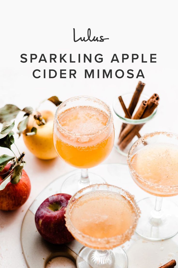 sparkling apple cider mimosa cocktail recipe