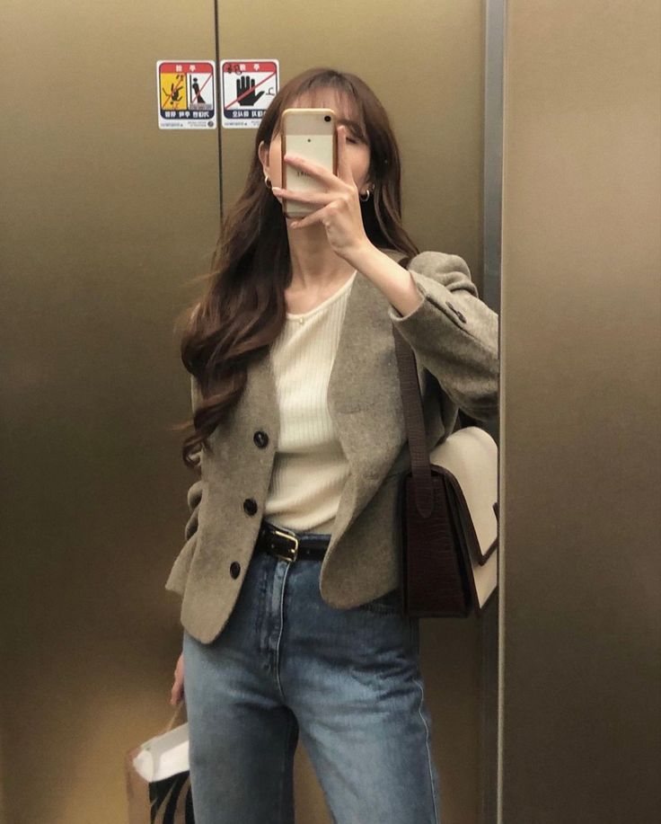 Classy Work Outfits, Korean Girl Fashion, Stylish Work Outfits, Easy Trendy Outfits, 가을 패션, Chic Clothes, Autumn Outfit, Formal Outfit, Dress Elegant