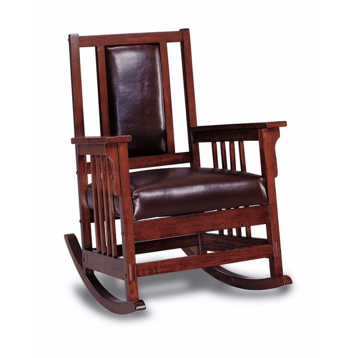 Benzara Traditional Rocking Chair Mission Style Furniture, Upholstered Rocking Chairs, Rocker Chair, Mission Furniture, Fluid Movement, Craftsman Furniture, Backyard Canopy, Wood Rocking Chair, Rocker Chairs