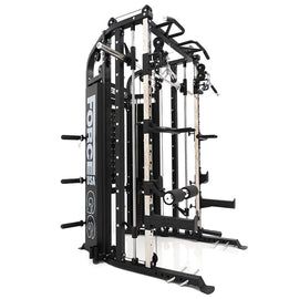 the body - solid power cage is shown in front of a white background with black accents