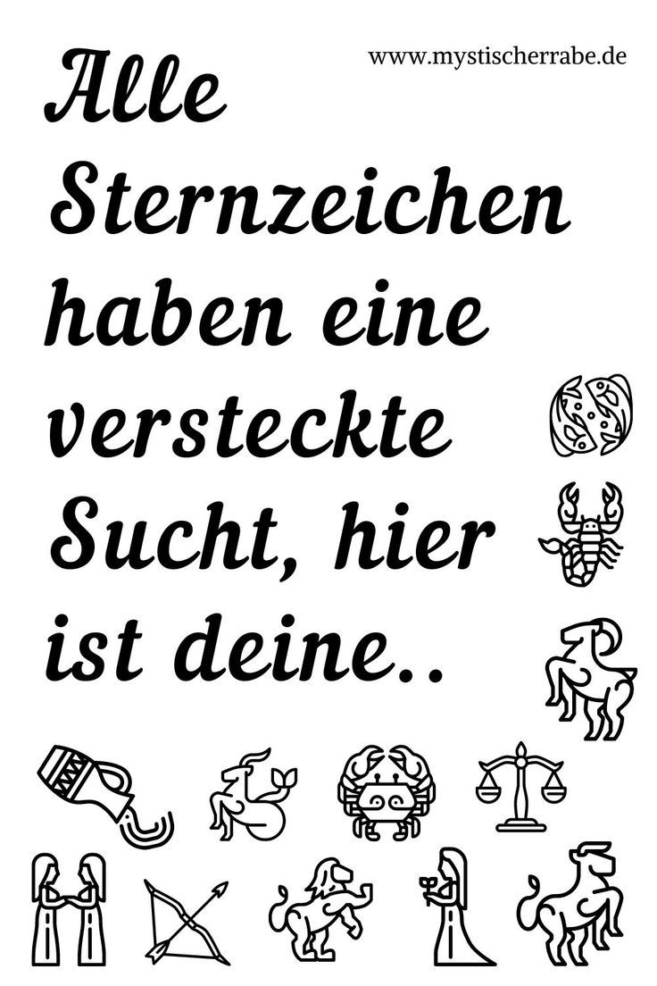 a black and white poster with the words, all sternzeichen habene ve