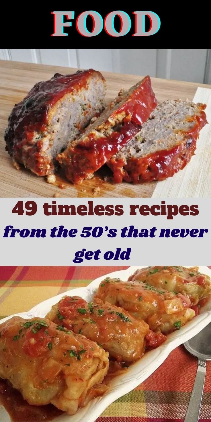 some food is sitting on top of a wooden table and there are two different pictures