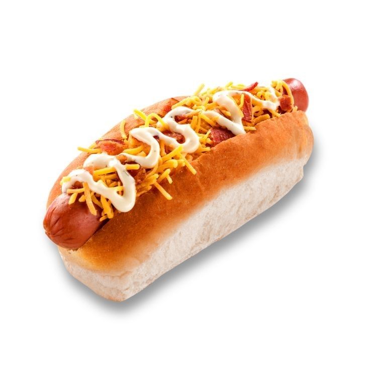 a hot dog with cheese and mustard on it