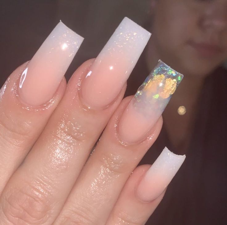 Square Nail Designs, Ombre Acrylic Nails, Swarovski Nails, Her Nails, Unique Acrylic Nails, Summer Acrylic Nails, Pink Acrylic Nails, Square Acrylic Nails, Fire Nails