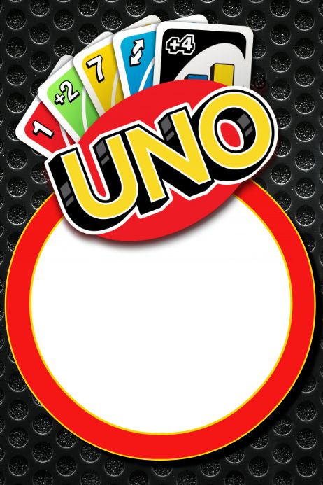 uno card game with the word uno on it's front and bottom corner, surrounded by